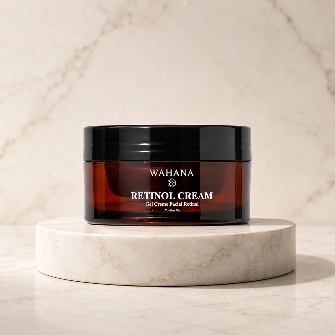 Retinol Cream Wahana — fundo marmorizado