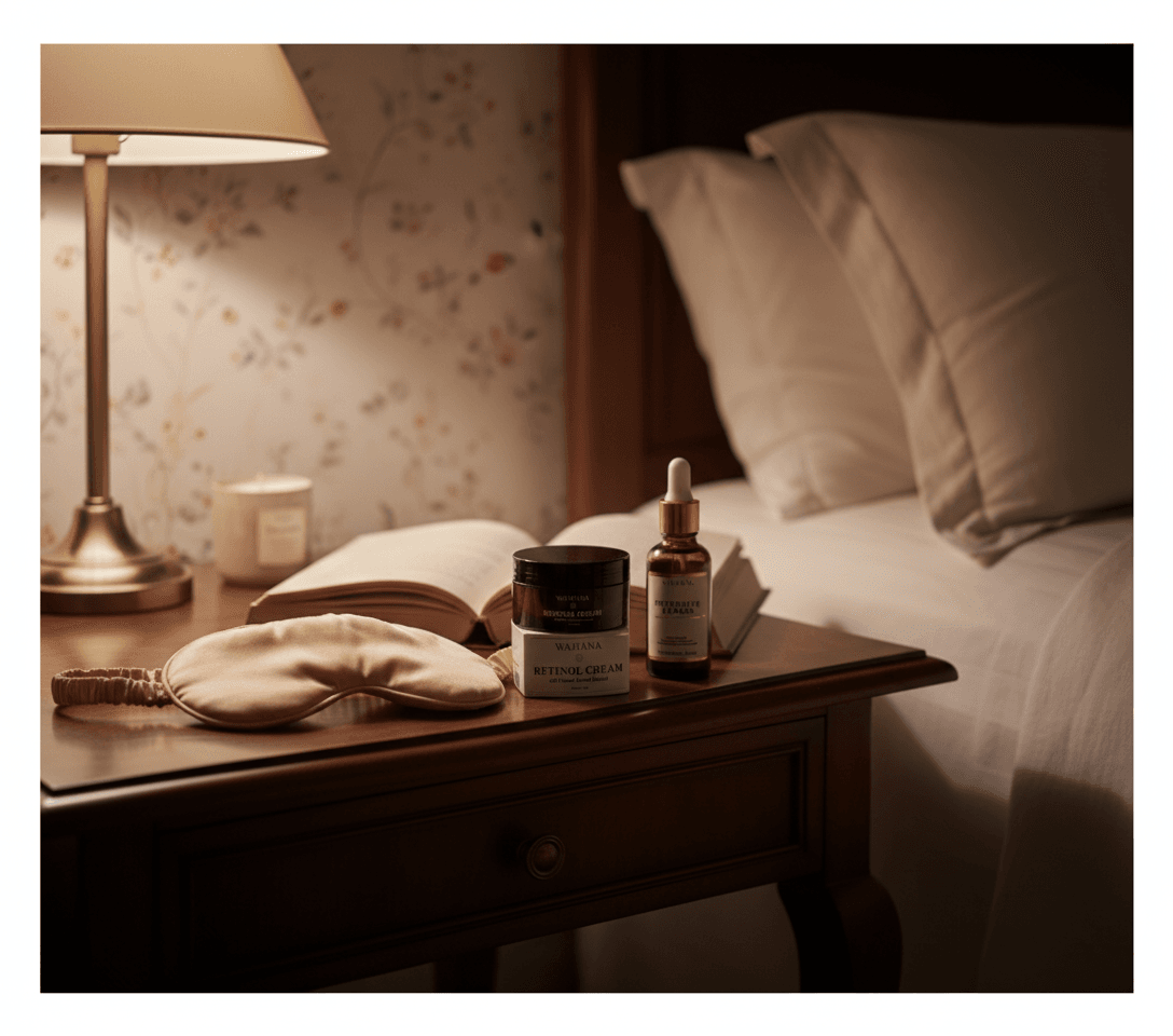 Skincare Noturno Passo a Passo: Acorde com a Pele Perfeita - Retinol Cream e Intensive Repair