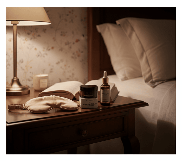 Skincare Noturno Passo a Passo: Acorde com a Pele Perfeita - Retinol Cream e Intensive Repair