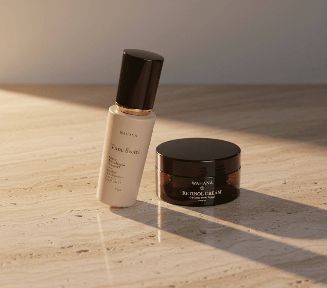 Vitamina C e Retinol: Como Combinar os Dois Maiores Ativos Anti-Idade - Time Secret e Retinol Cream