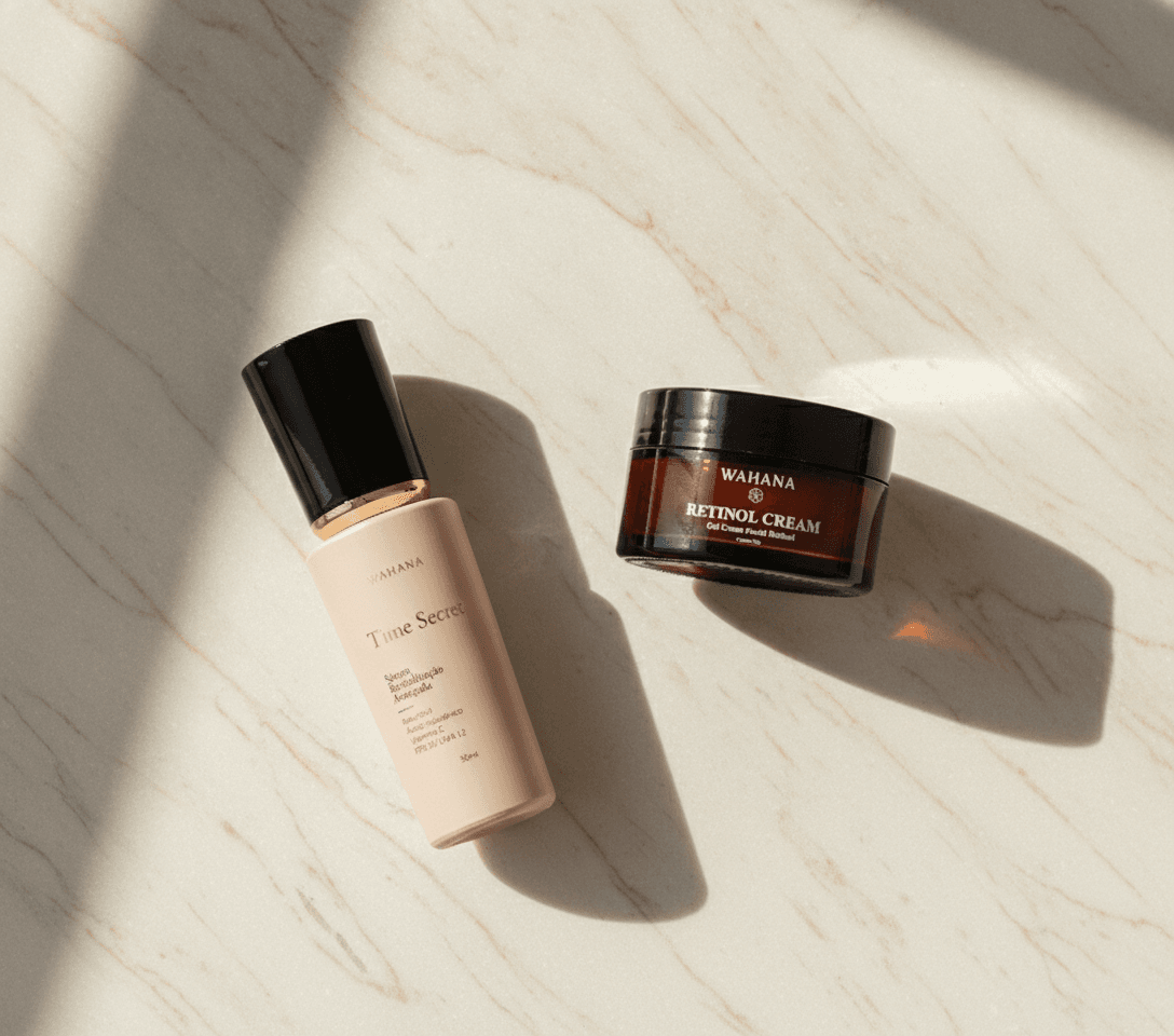 Bakuchiol vs Retinol: Qual o Melhor para Pele Madura Sensível? - Time Secret e Retinol Cream