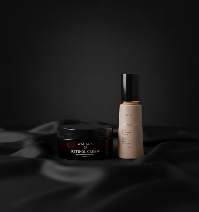 Retinol e Peptídeos: Como Combinar o Padrão Ouro do Skincare - Retinol Cream e Time Secret