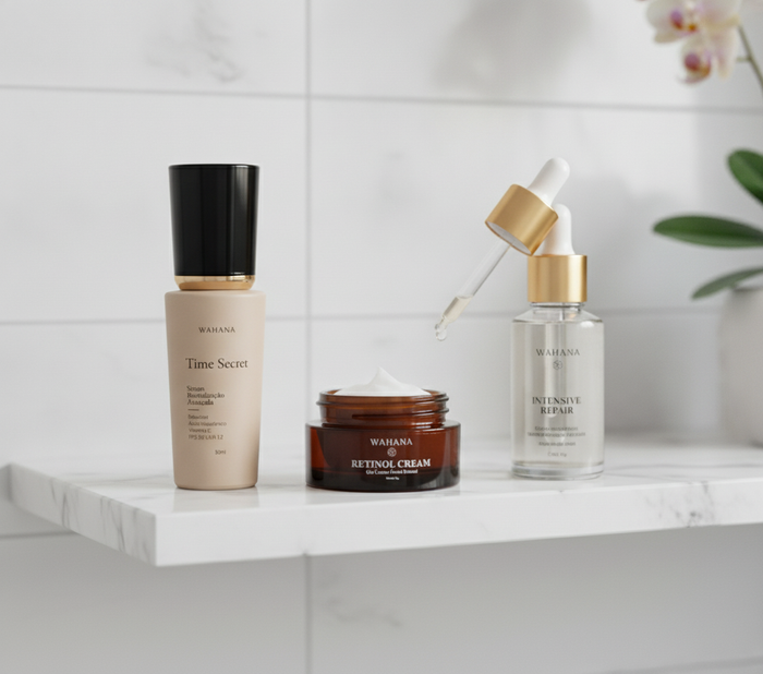 Skincare Minimalista: O que realmente funciona na sua rotina? - Time Secret e Retinol Cream