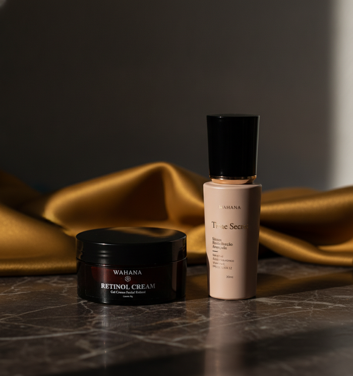 Rotina Noturna para Pele Madura: O Passo a Passo Definitivo - Retinol Cream e Time Secret