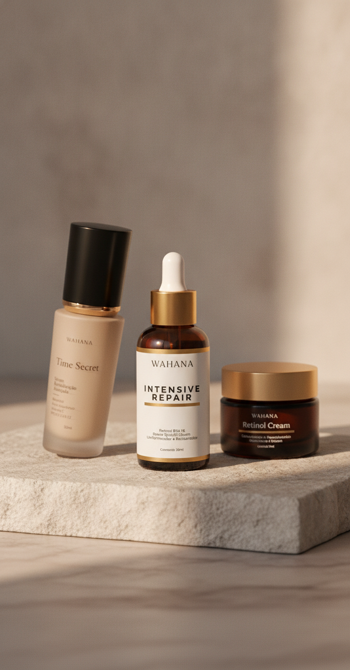 Ingredientes que não podem faltar na sua rotina de skincare 50+ - Intensive Repair e Time Secret
