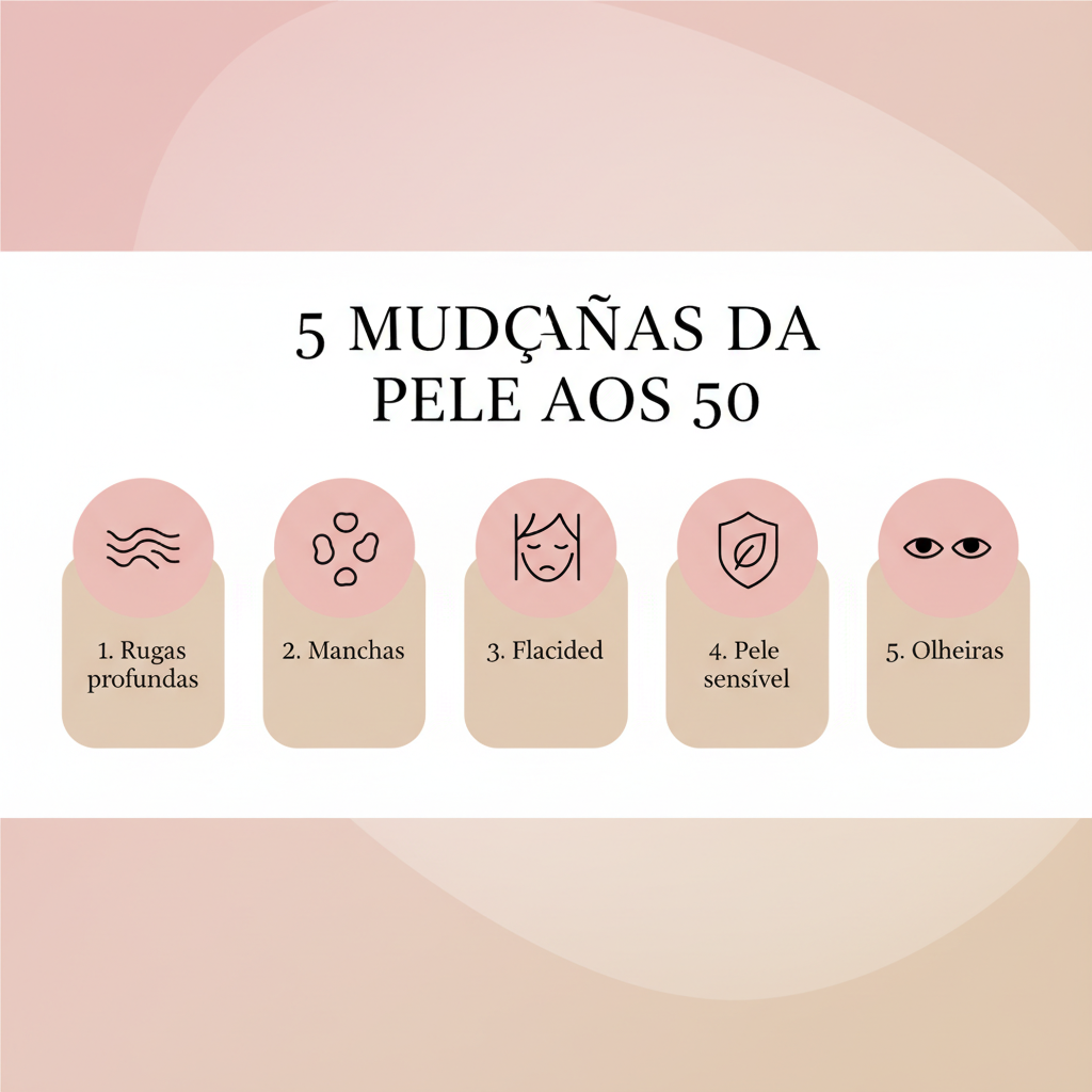 o que acontece com a pele aos 50 anos - 5 mudanças principais