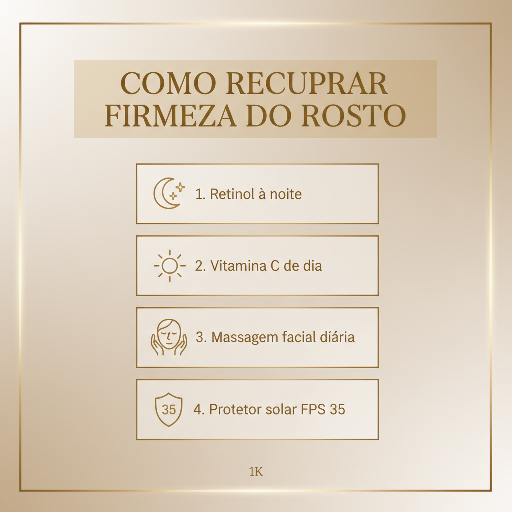 como recuperar firmeza do rosto
