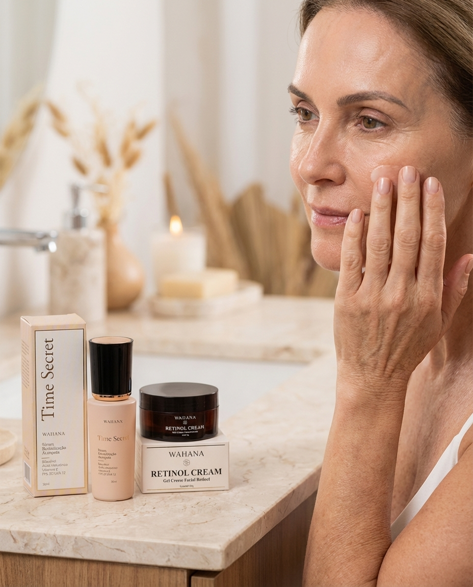 rotina skincare pele madura - aplicação prática