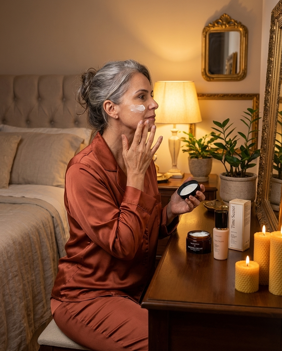 rotina noturna anti-idade - contexto nativo