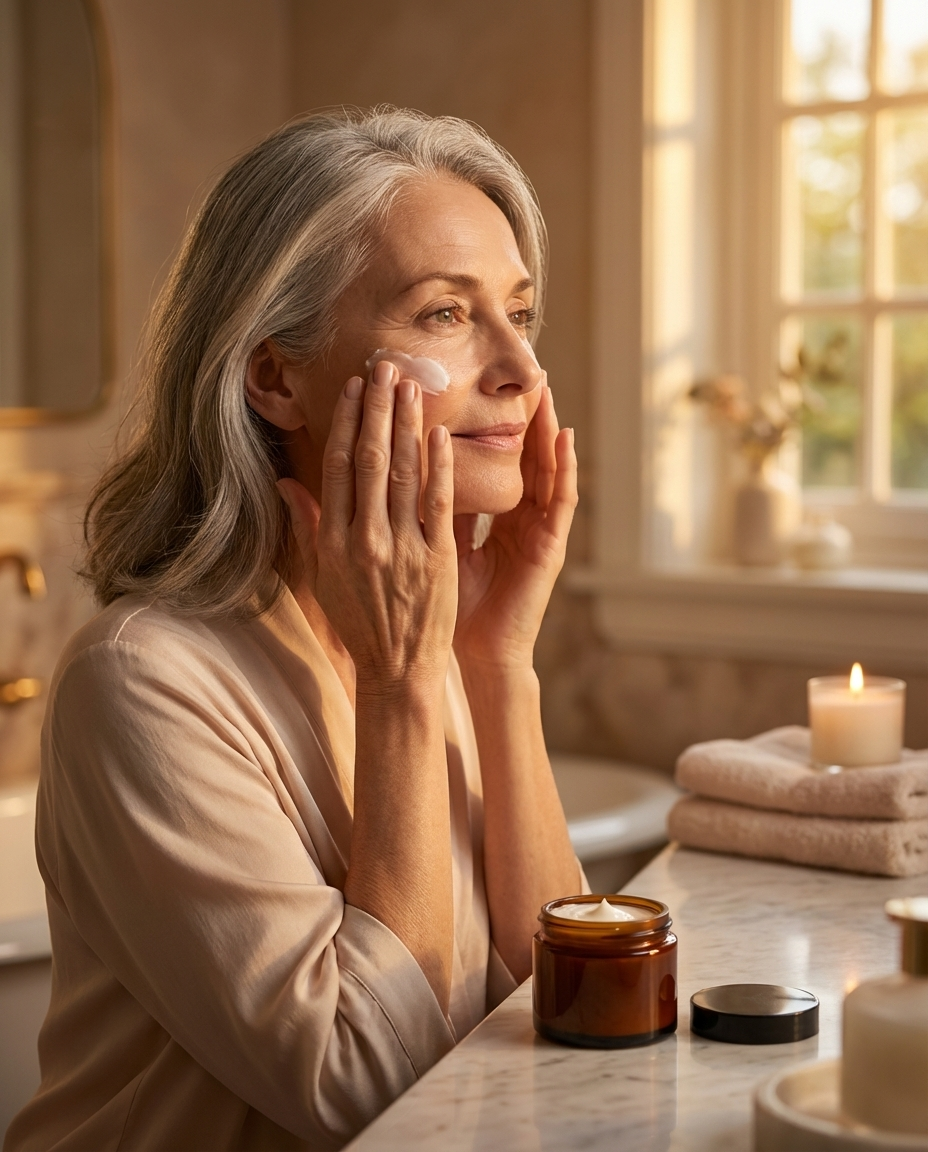 rotina noturna anti-idade - transição para solução