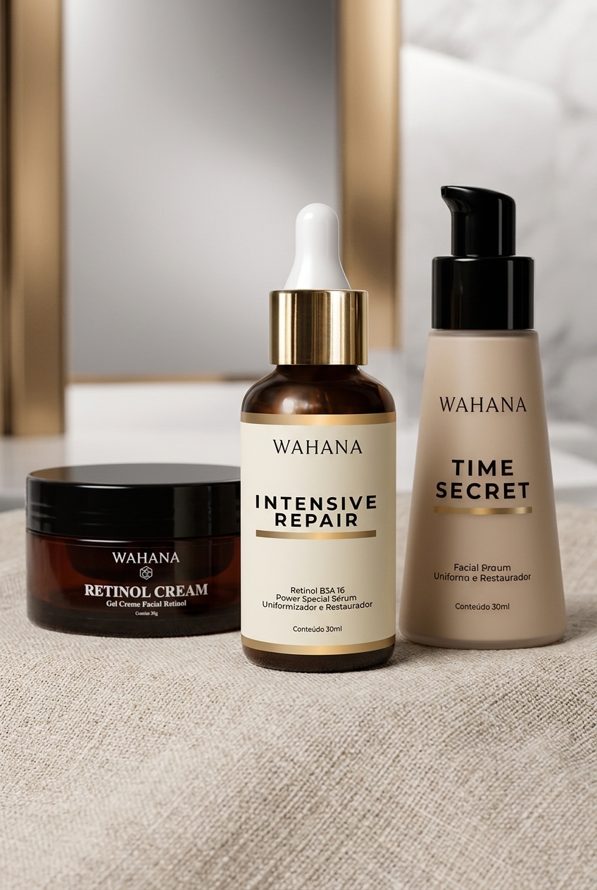 Serum Intensive Repair Wahana: Como Combater a Flacidez em 30 Dias - Intensive Repair e Retinol Cream
