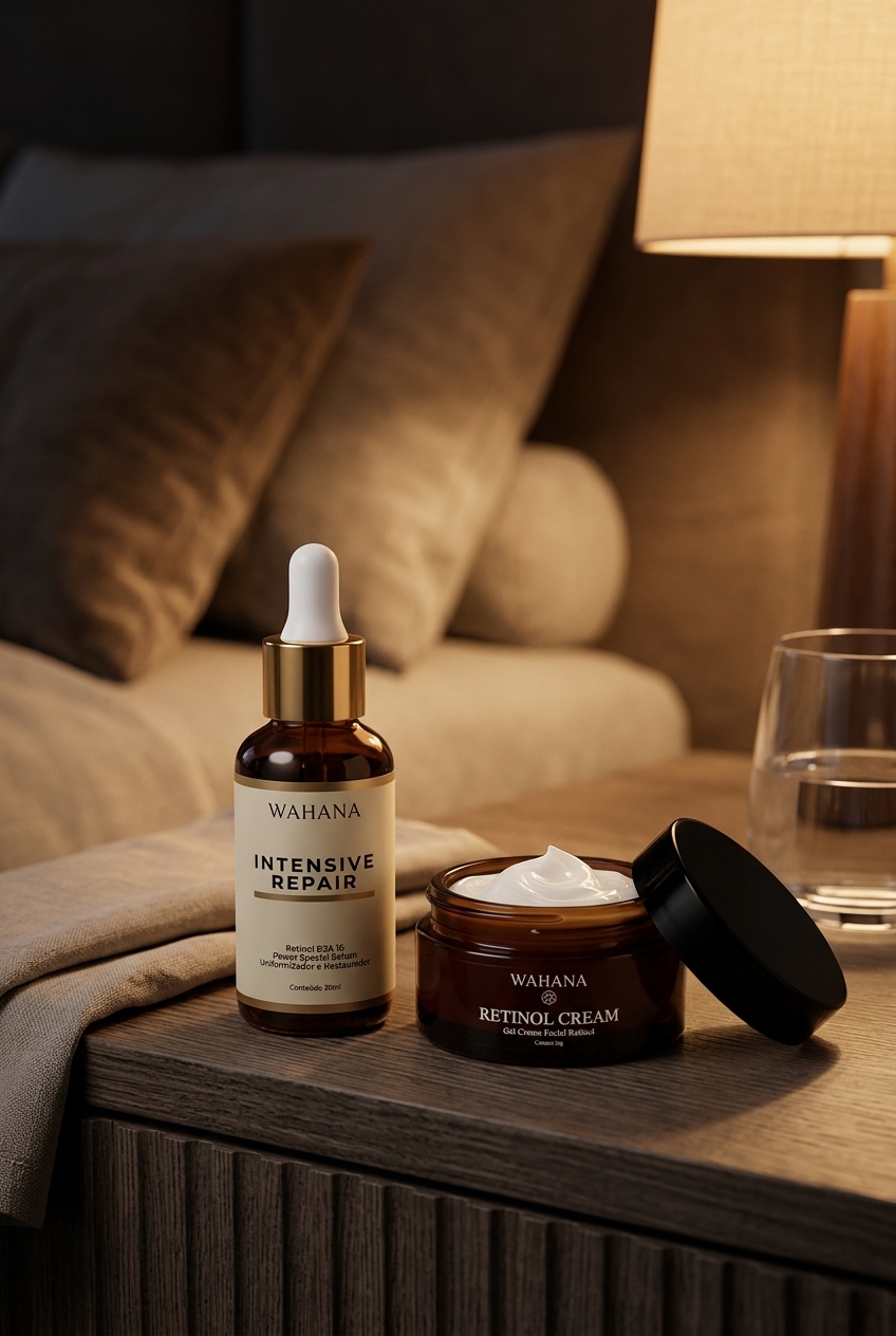 Niacinamida e acido hialuronico: A dupla perfeita para pele 50+ - Intensive Repair e Retinol Cream