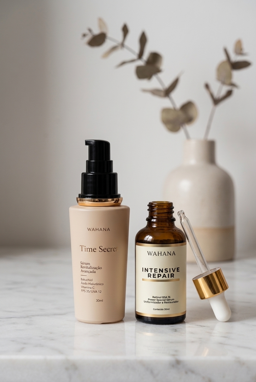 Protetor Solar que não deixa a pele madura branca ou oleosa - Time Secret e Intensive Repair