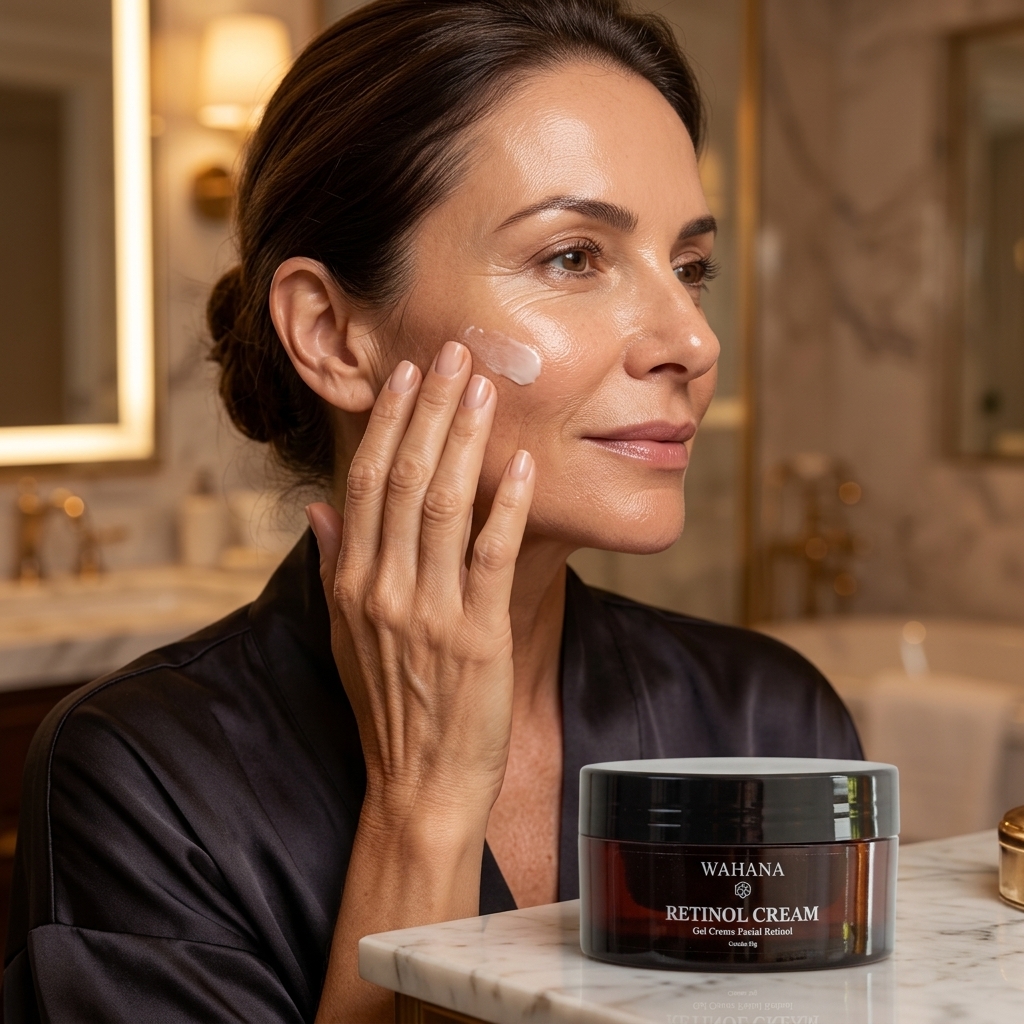 Skincare Noturno Passo a Passo: Maximize a Renovação Celular - Retinol Cream