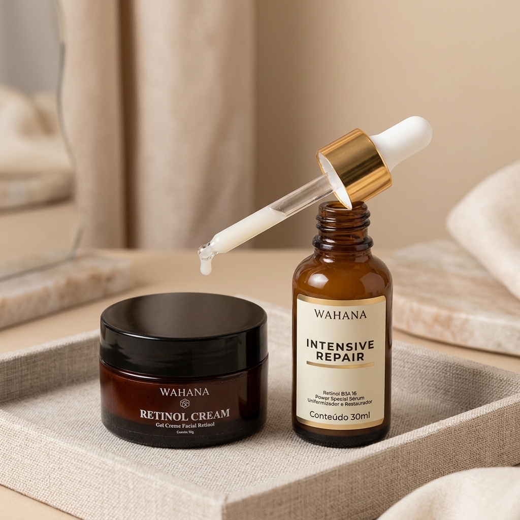 Retinol Cream Wahana Resenha: Benefícios e Como Usar - Retinol Cream e Intensive Repair