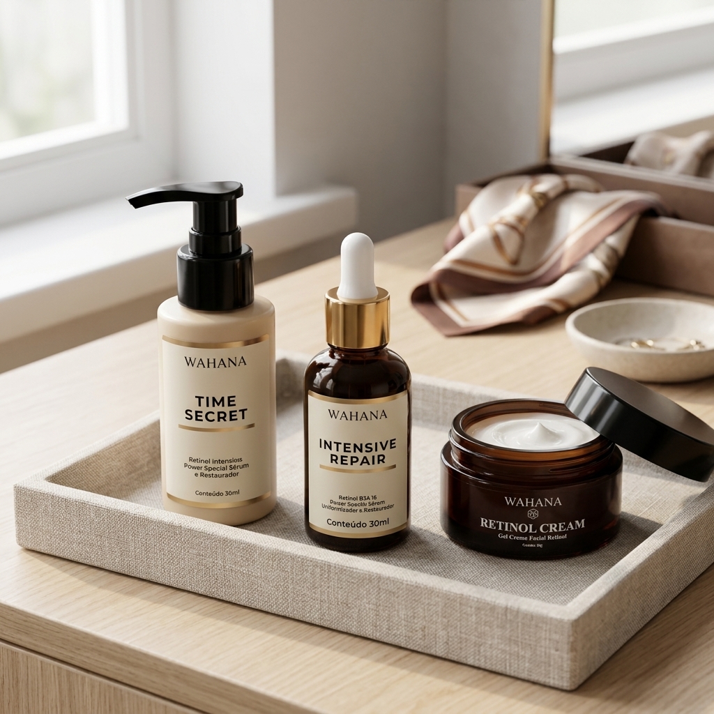 Serum Intensive Repair Wahana: Resultados para flacidez e firmeza - Intensive Repair e Retinol Cream