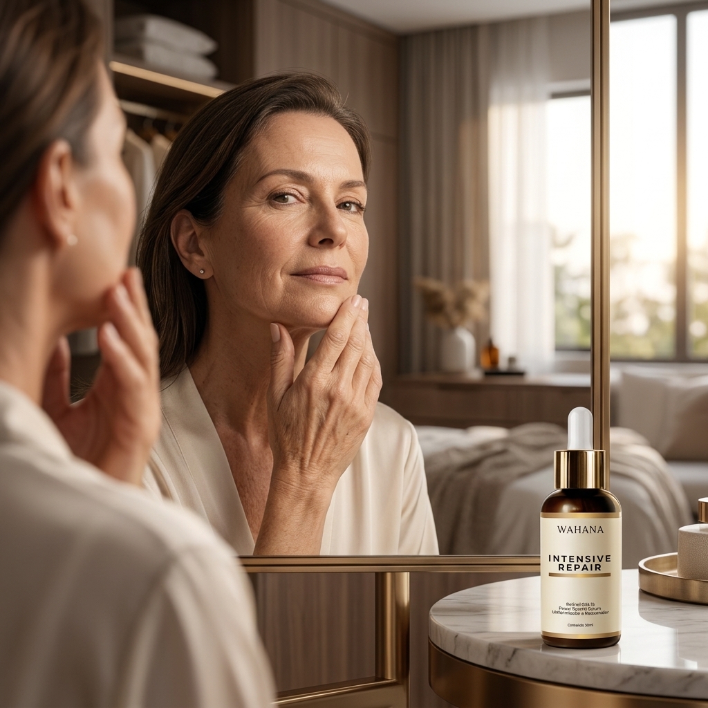 Melhores Ativos para Combater a Flacidez no Rosto Após os 50 - Intensive Repair