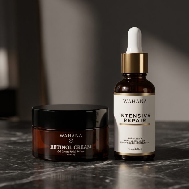 Por Que Unir Retinol e Ácido Hialurônico na Rotina Noturna - Retinol Cream e Intensive Repair