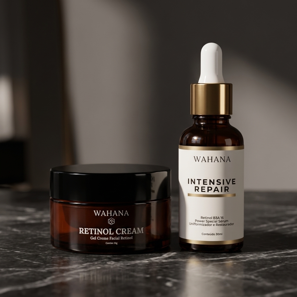 Por Que Unir Retinol e Ácido Hialurônico na Rotina Noturna - Retinol Cream e Intensive Repair