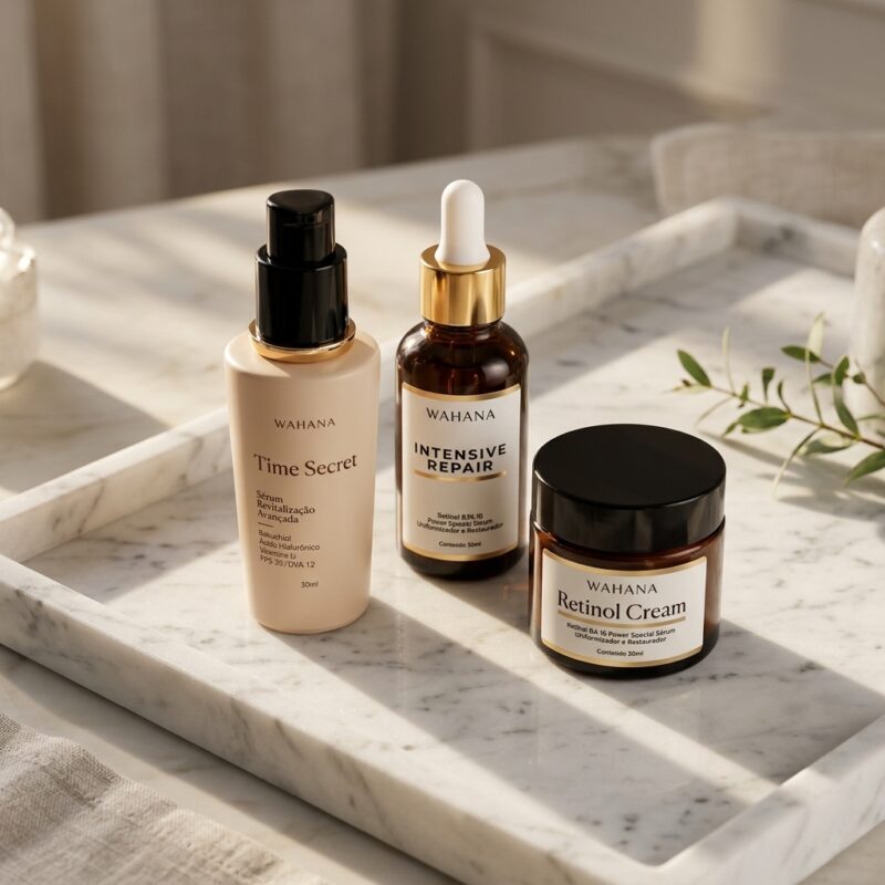 Rotina Anti-Idade Completa: Por Que Usar um Kit Potencializa Seus Resultados - Time Secret e Intensive Repair