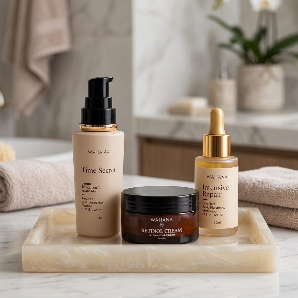 Flacidez no Rosto: Melhores Ativos e Tratamentos - Time Secret e Retinol Cream