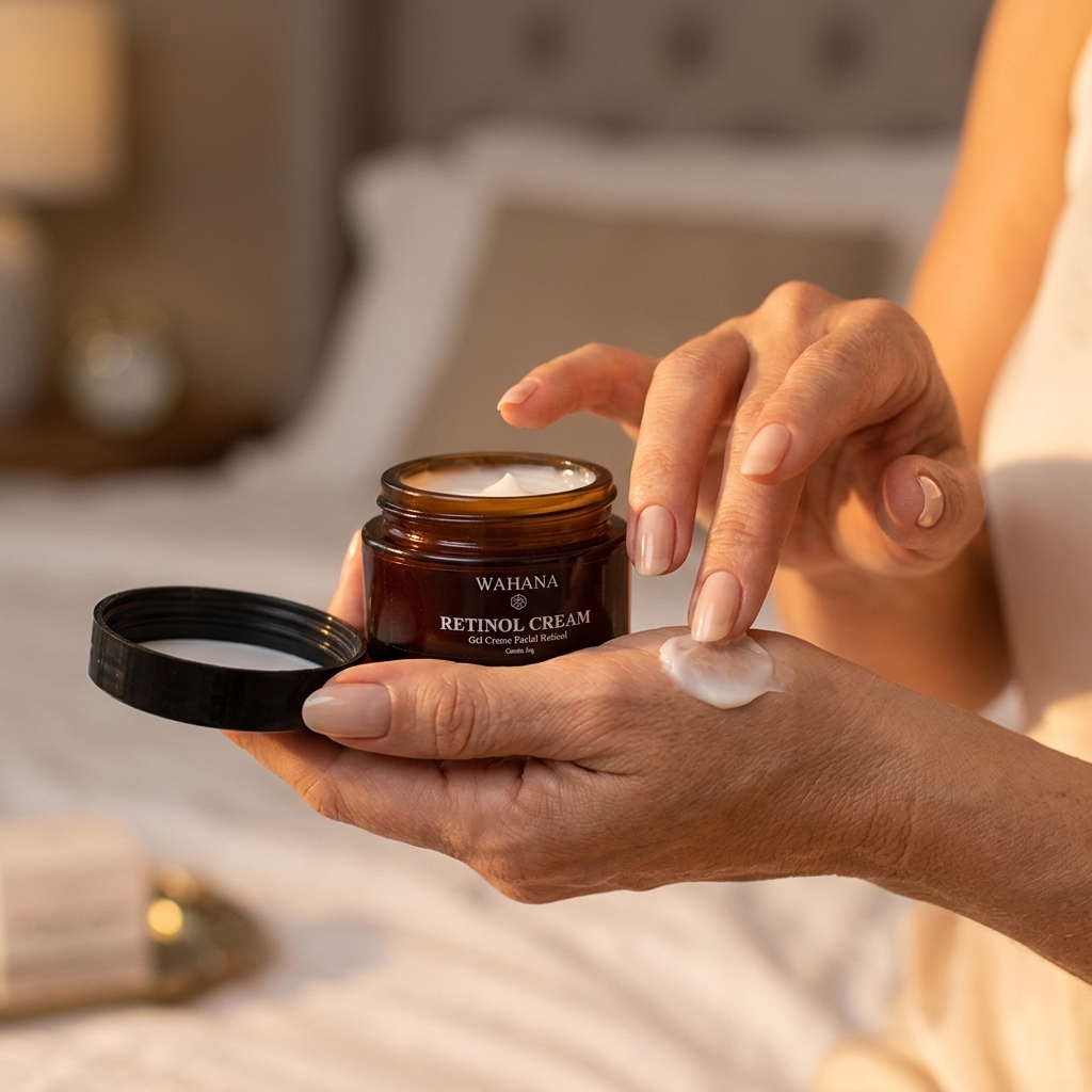 Rotina Noturna Anti-Idade: O Momento Crucial para a Pele - Retinol Cream