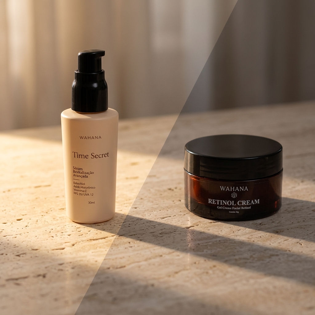 Manchas na Pele: Como Clarear e Uniformizar o Tom do Rosto - Time Secret e Retinol Cream