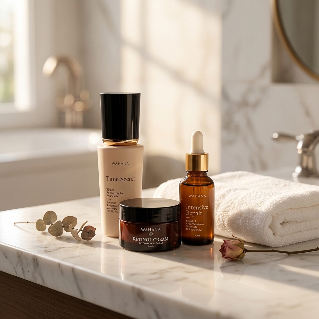Skincare para Pele Madura: Guia Definitivo e Ativos Essenciais - Time Secret e Retinol Cream