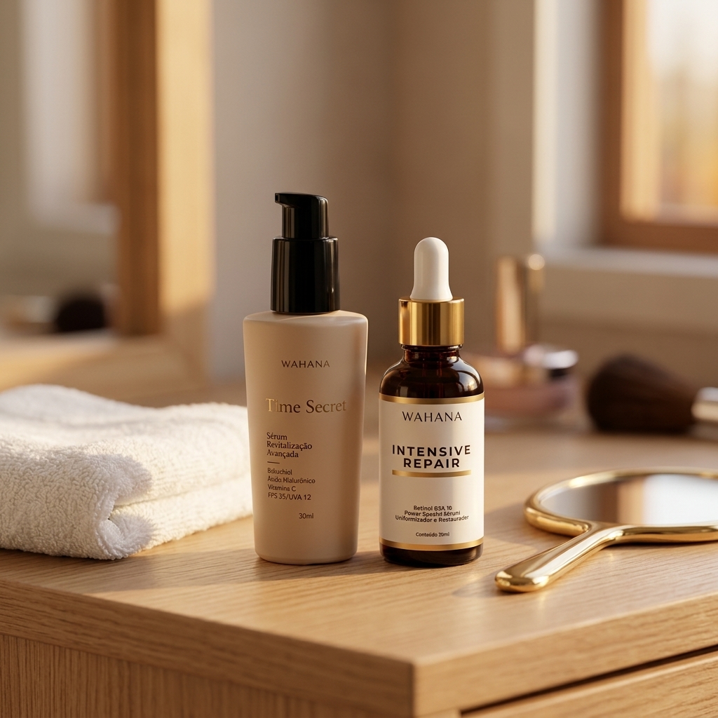 Bakuchiol para pele madura depois dos 50: A alternativa gentil ao retinol - Time Secret e Intensive Repair