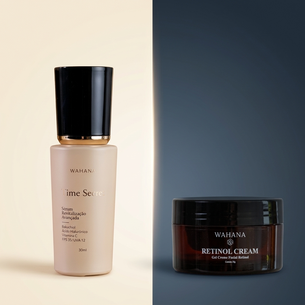 Ácido Hialurônico e Retinol: Como Combinar os Dois Ativos Mais Poderosos - Retinol Cream e Time Secret