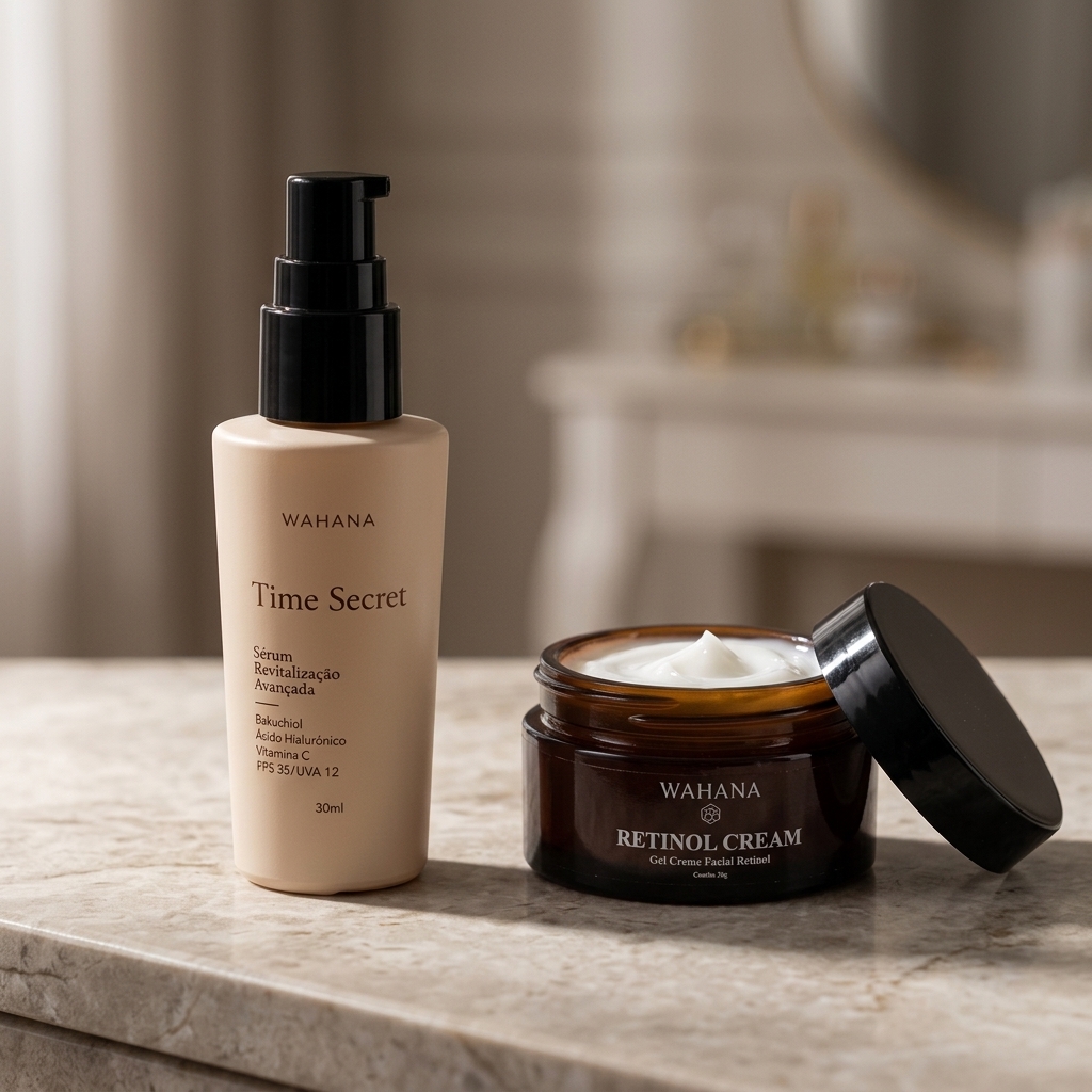 Bakuchiol para pele madura depois dos 50: O guia completo - Time Secret e Retinol Cream