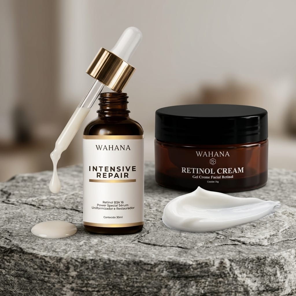 Retinol em creme vs Sérum: Qual a melhor textura para pele 60+? - Retinol Cream e Intensive Repair