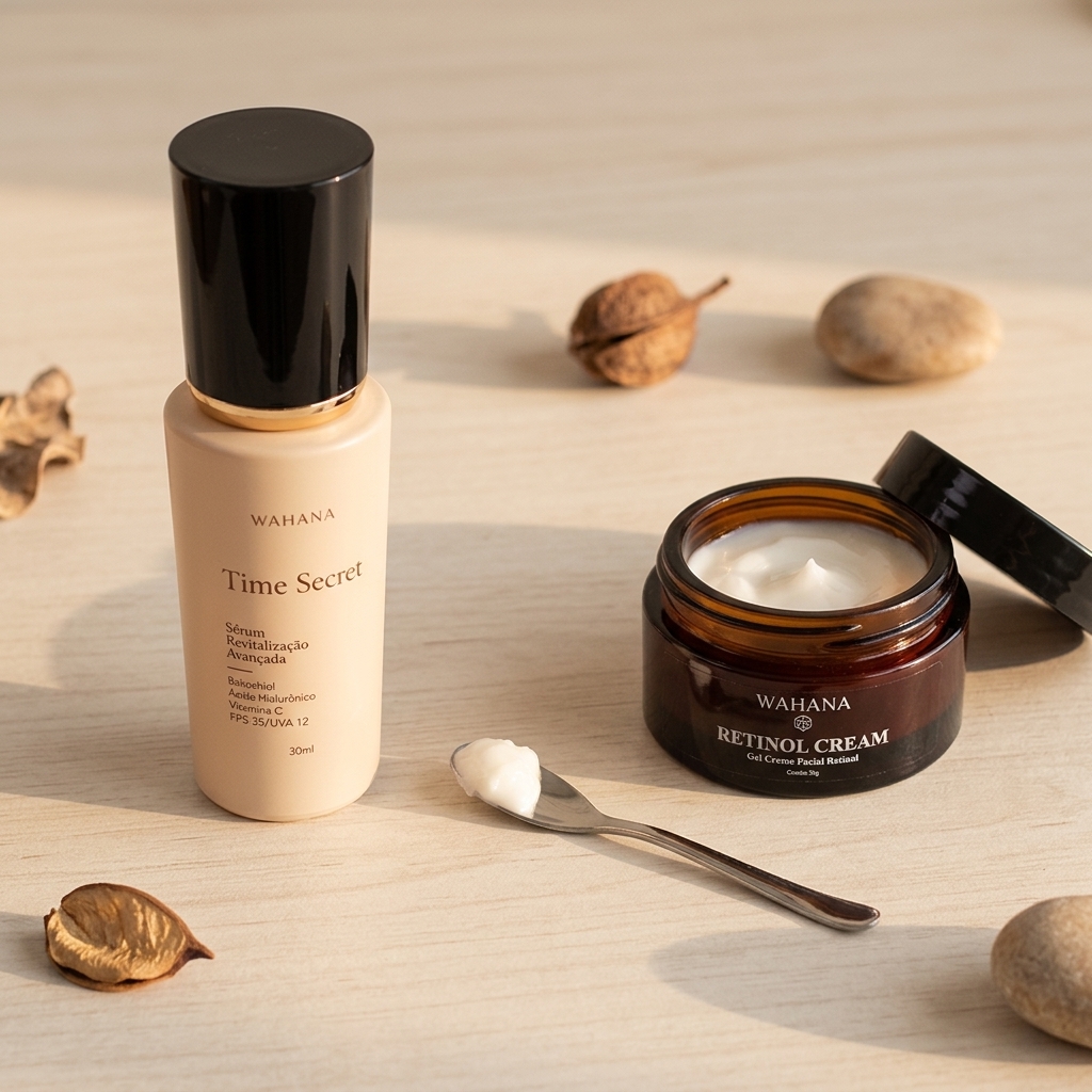 Pele madura oleosa: Como hidratar sem pesar aos 45+ - Time Secret e Retinol Cream