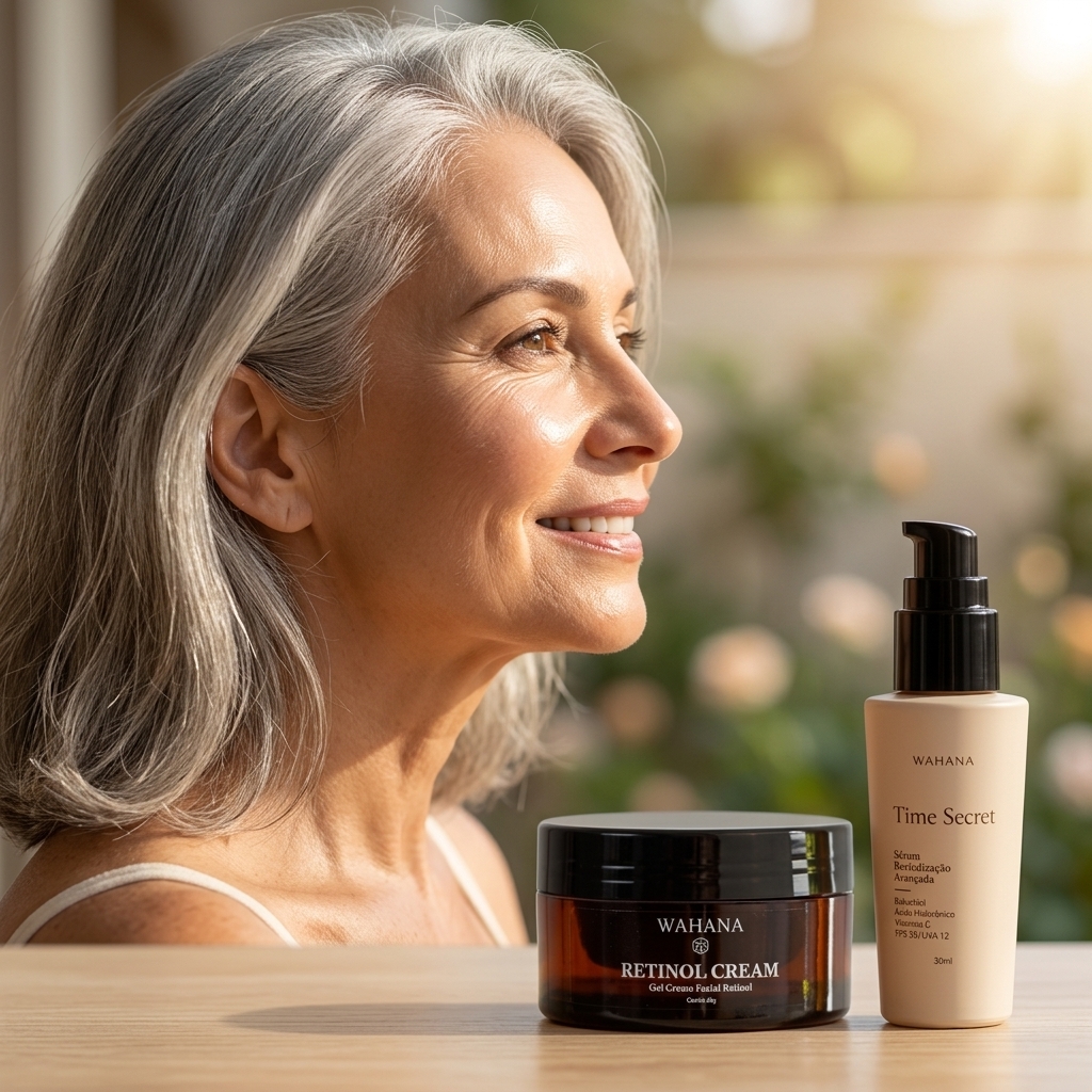 Retinol em creme vs Sérum: Qual a melhor textura para pele 60+? - Retinol Cream e Time Secret