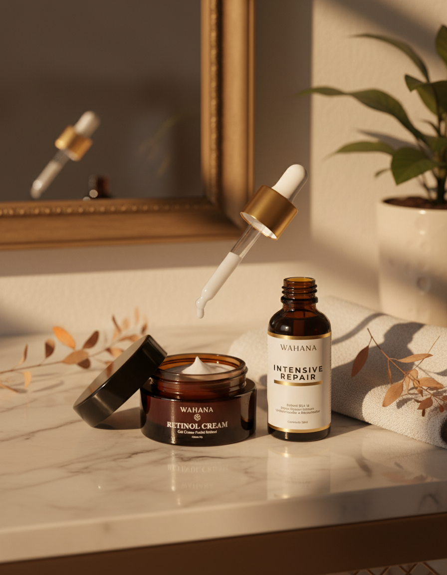 Rotina de Skincare aos 40 anos: O que muda e como adaptar - Retinol Cream e Intensive Repair