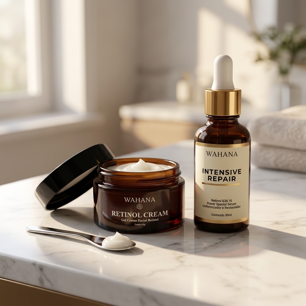 Skinimalism: Como ter resultados incríveis com poucos produtos - Retinol Cream e Intensive Repair