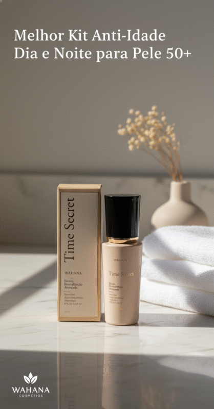 Melhor Kit Anti-Idade Dia e Noite para Pele 50+ - Time Secret
