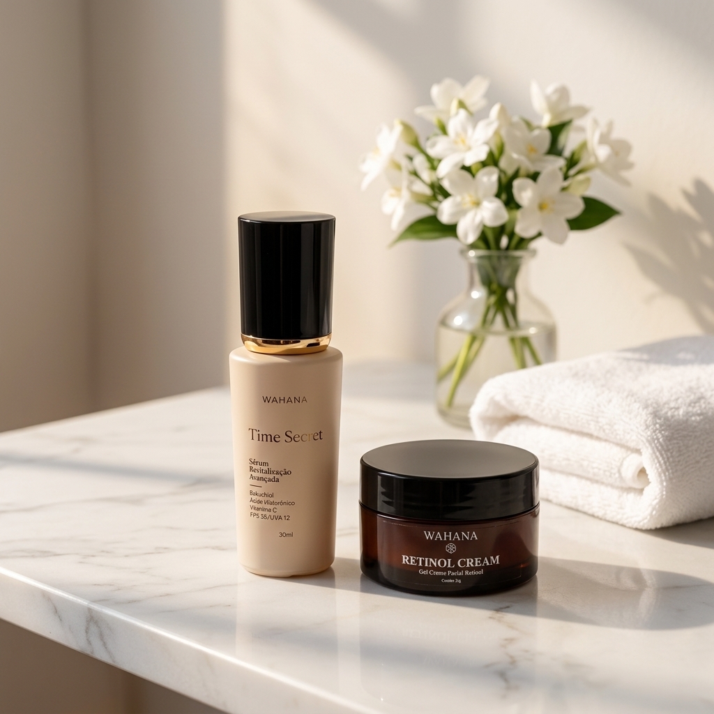 Skincare Anti-Idade aos 40 Anos: O Que Realmente Funciona - Time Secret e Retinol Cream