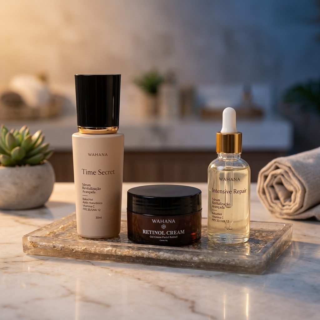 Skincare Anti-Idade aos 40 Anos: O Que Realmente Funciona - Time Secret e Retinol Cream