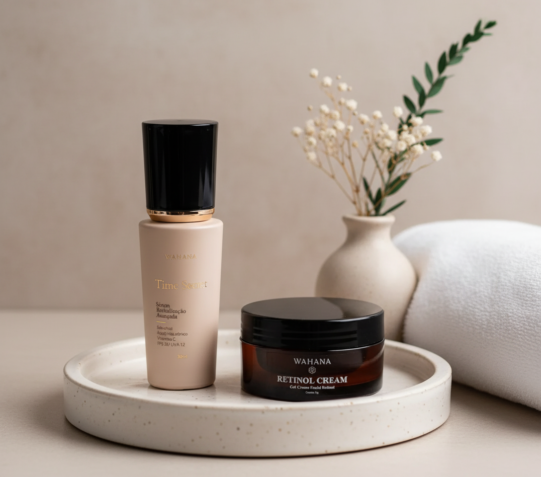 Time Secret Wahana Funciona? Resenha Completa para Pele Madura - Time Secret e Retinol Cream
