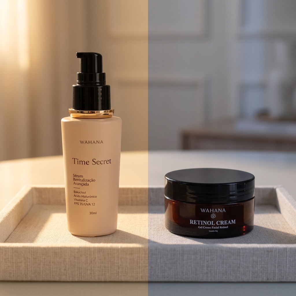 Skincare Anti-Idade aos 40 Anos: O Que Realmente Funciona - Time Secret e Retinol Cream