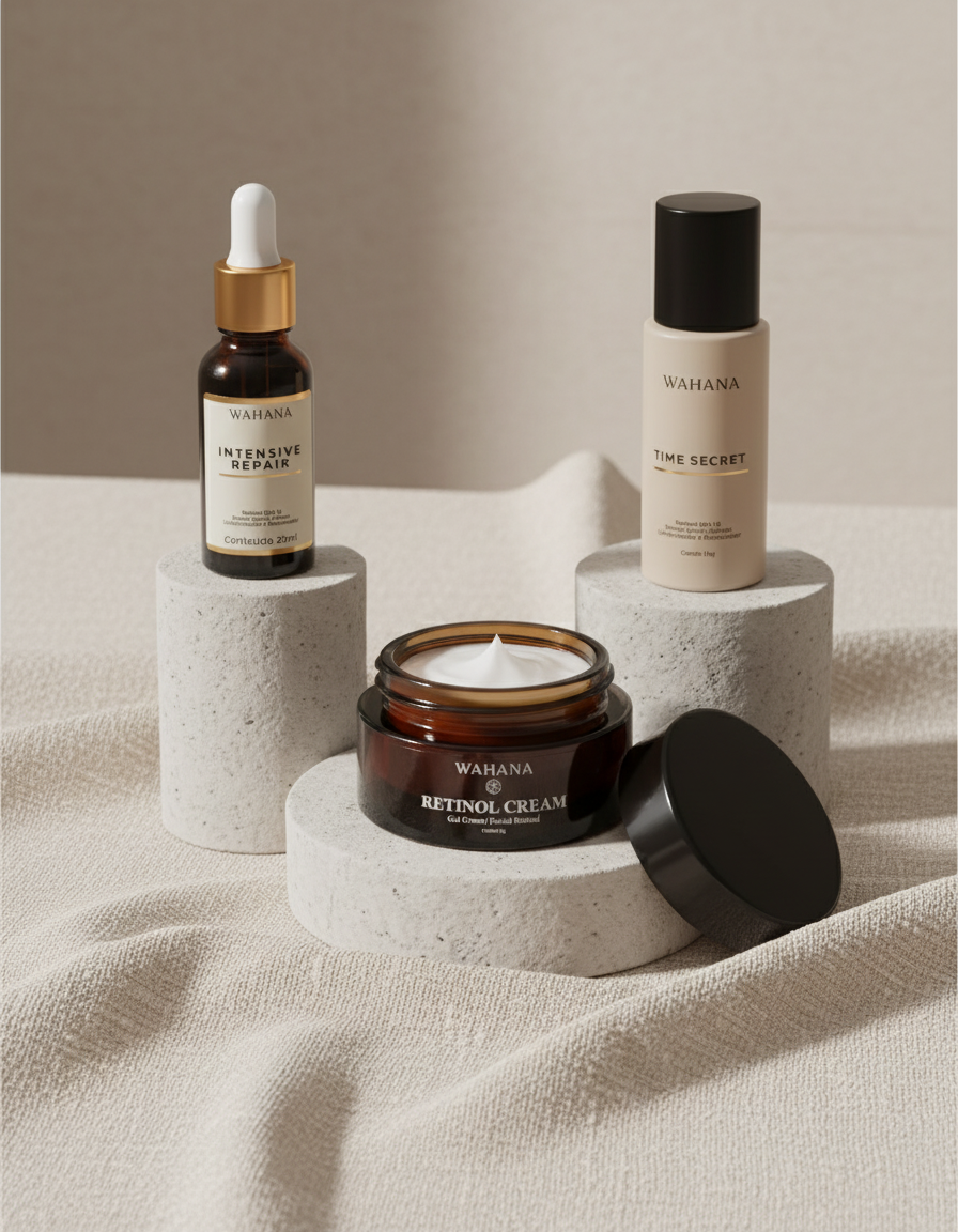 Rotina noturna de skincare para peles maduras: O guia definitivo - Retinol Cream e Intensive Repair