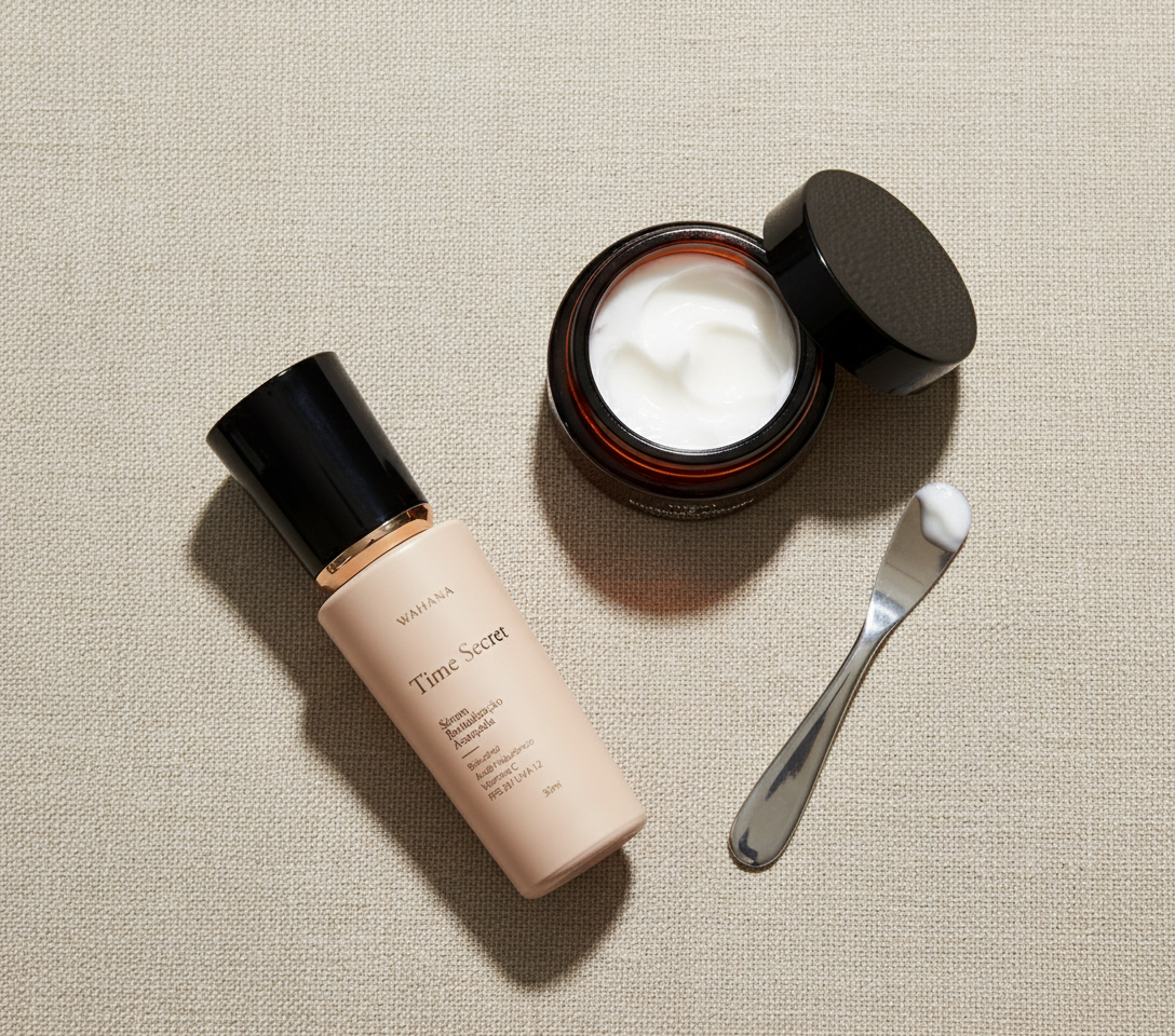 Skincare minimalista: Como ter resultados reais com poucos passos - Time Secret e Retinol Cream