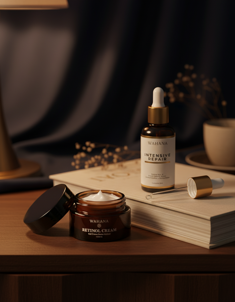 Melhor Kit Anti-Idade Dia e Noite para Pele Madura - Retinol Cream e Intensive Repair