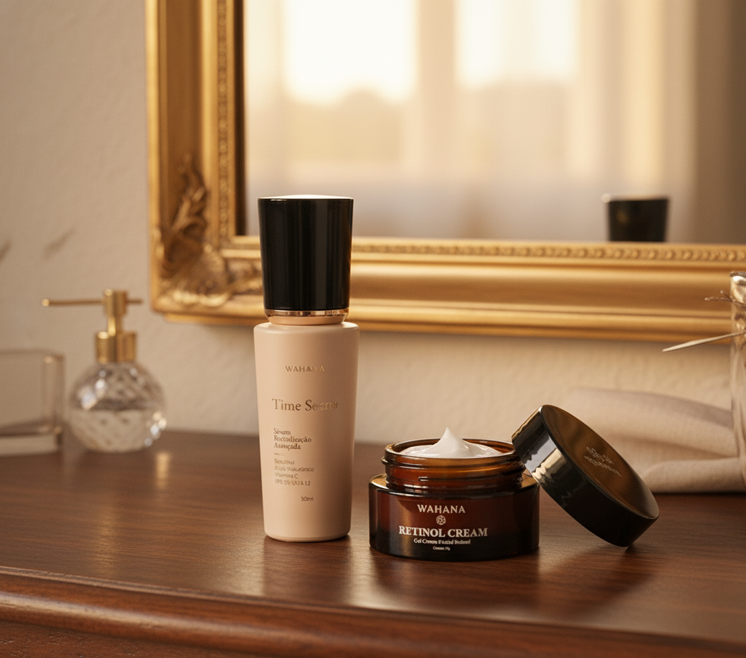 Como Diminuir Rugas Profundas: Ciência e Tratamentos Eficazes - Time Secret e Retinol Cream