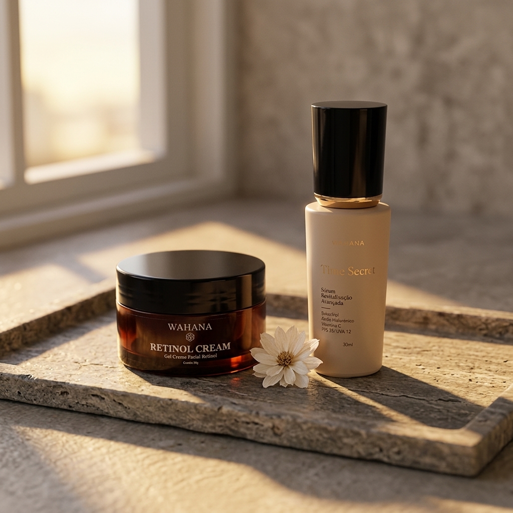 Skincare Noturno Anti-Idade: O Ritual Perfeito para Pele Madura - Retinol Cream e Time Secret
