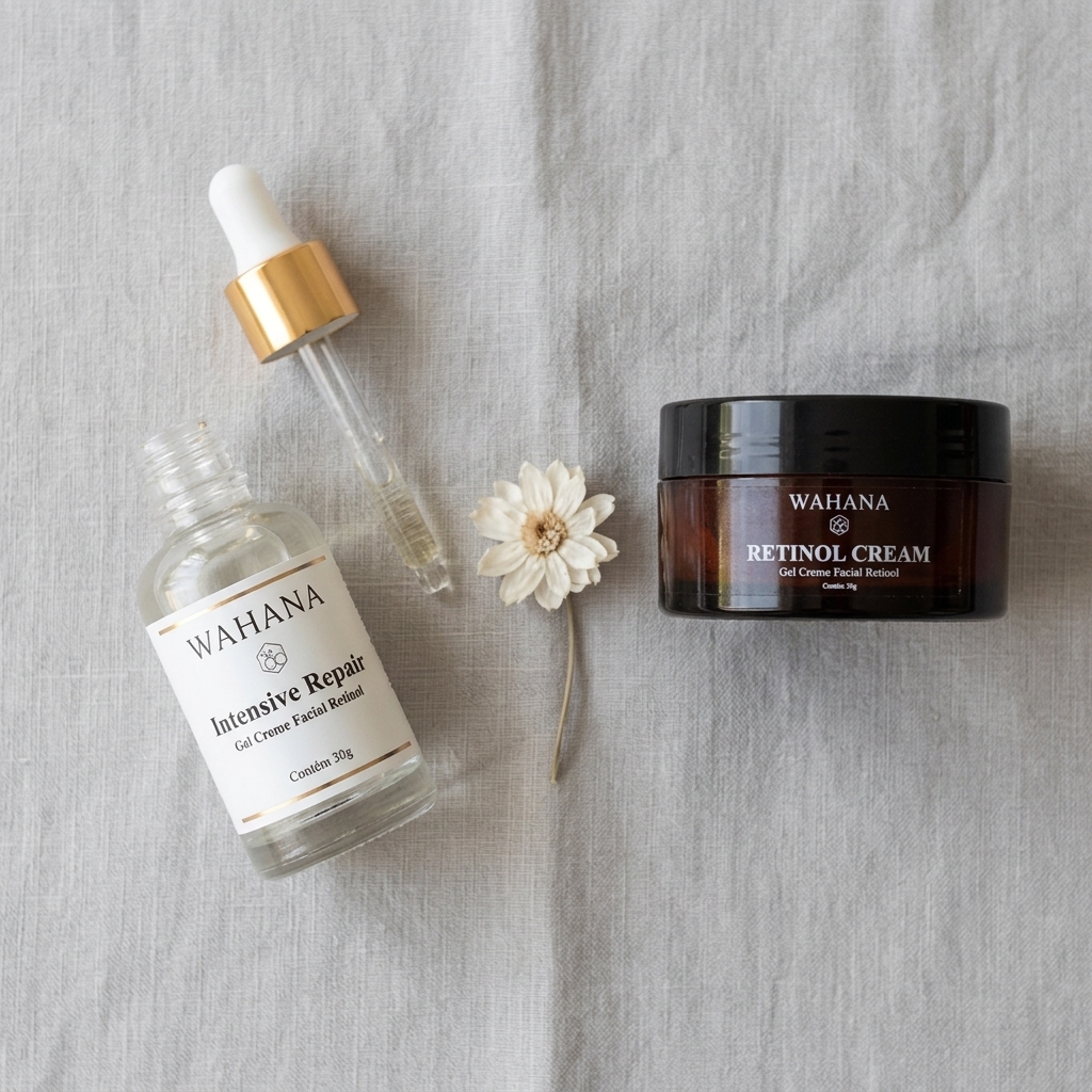 Rotina noturna ideal para pele madura com rugas e flacidez - Retinol Cream