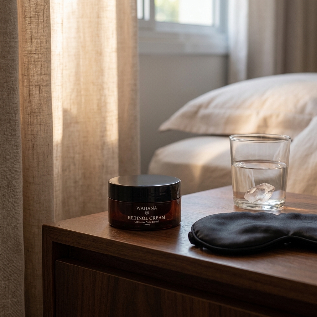 Rotina noturna ideal para pele madura com rugas e flacidez - Retinol Cream