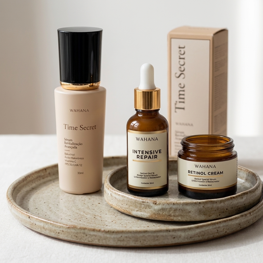 Niacinamida ajuda em manchas na pele madura? - Time Secret e Intensive Repair