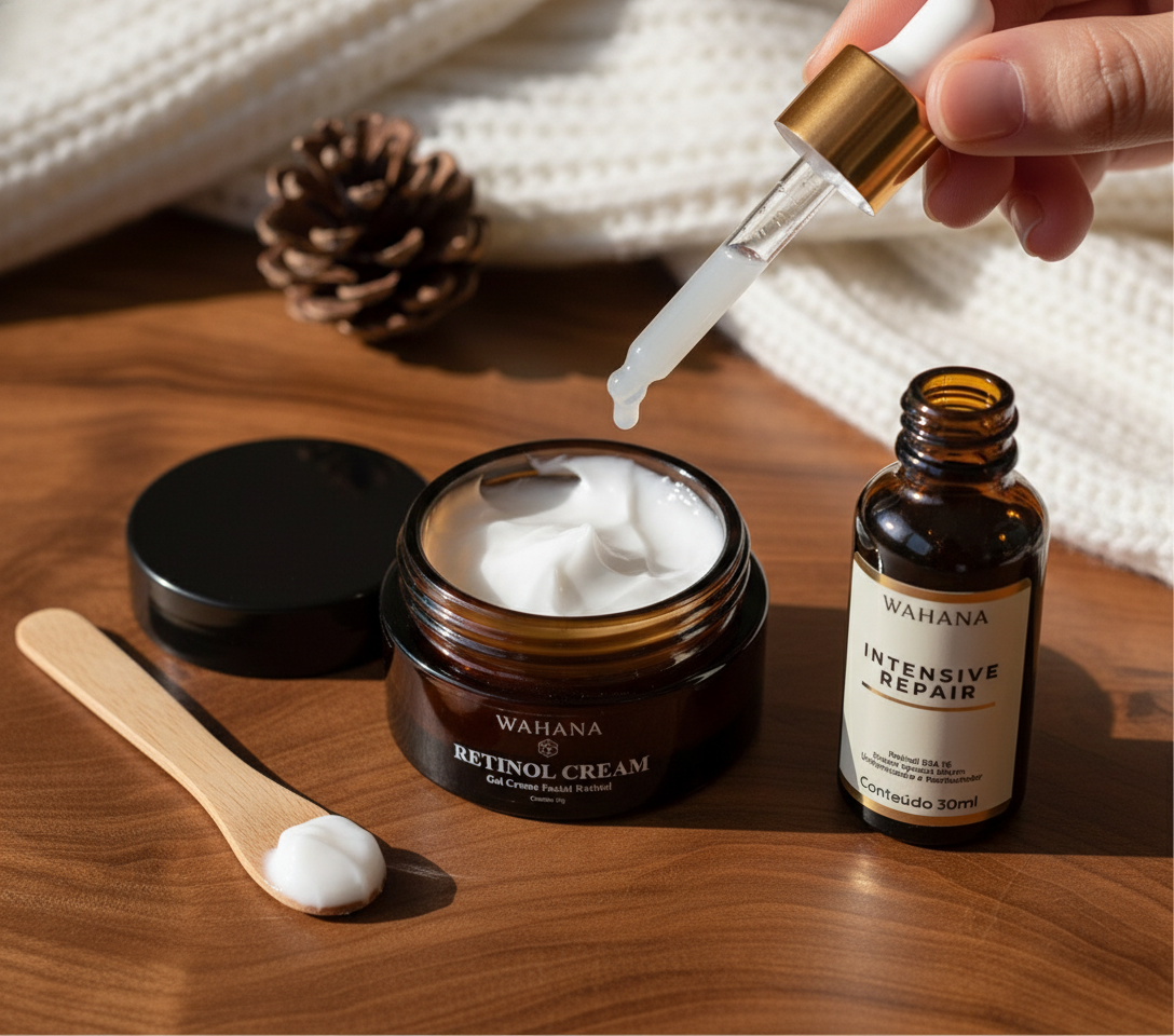 Como Usar Retinol no Inverno Sem Ressecar a Pele - Retinol Cream e Intensive Repair